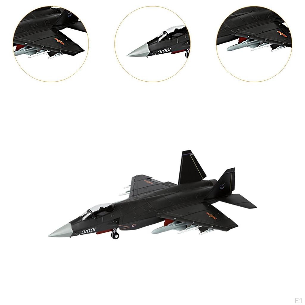 1:72 J31 Airplane Model Metal Fighter Jet Display Ornaments Aircraft Plane for Home Bar