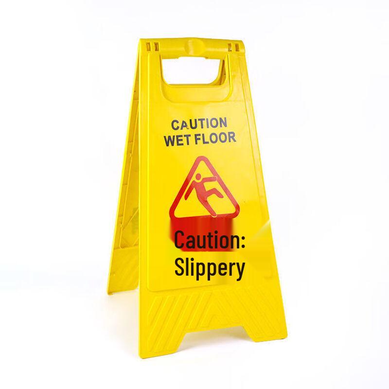 Portable 'Slippery When Wet' A-Frame Sign