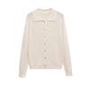 Kaslead New Women clothes Western Style Fashion Plain Stitch Simple and Comfortable Polo Cardigan 2142094