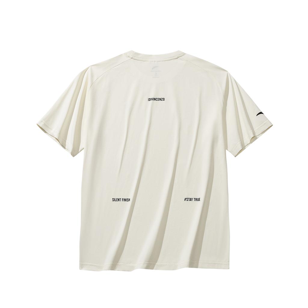 Anta Basketball Short Sleeve Knitted T-Shirt Summer 2026 Men tops Vanilla-White 952621102-1