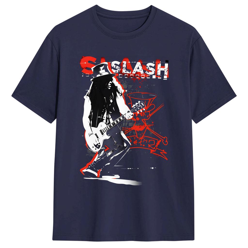 Unisexs Legendary guitarist Slash T Shirt Cotton Clothing Novelty Short Sleeve Round Collar Tees Summer TShirt