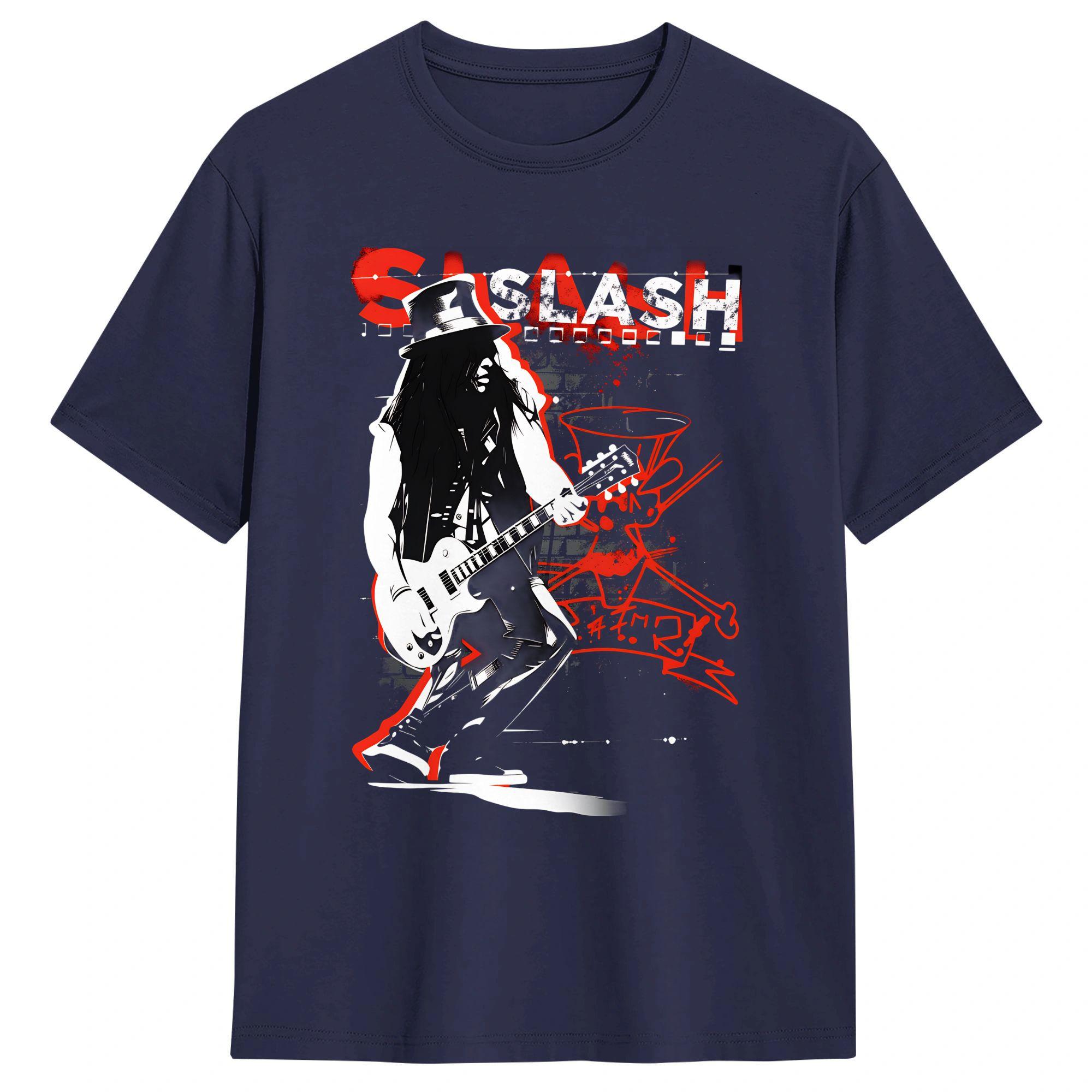 

Mens Legendary guitarist Slash T Shirt Cotton Clothing Novelty Short Sleeve Round Collar Tees Summer TShirt 4XL