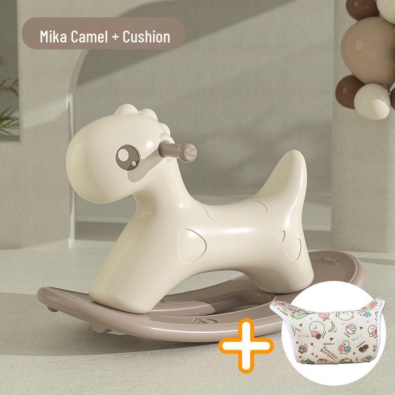 Perfect Bear Wooden Rocking Horse Ride-on Toy for Toddlers