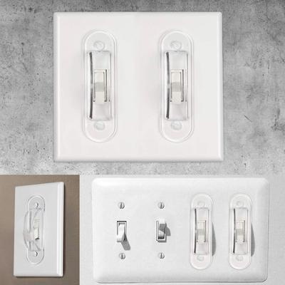 Protetores de Interruptores de Luz Designs à Prova de Crianças Adequados para Vários Tamanhos de Alavancas Designs de Fácil Instalação Uso Diário Doméstico