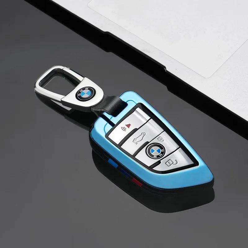 Hot 2025 Zinc Alloy New TPU Car Key Case Cover Shell Keychain For For BMW F20 G20 G30 X1 X3 X4 X5 G05 X6 X7 G11 F15 F16 G01 G02