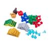 Character Scene Building Blocks Accessories Treasure Dollar Silver Ore Diamond Box Wine Glass Chain Key Teapot Toy Gift Brick