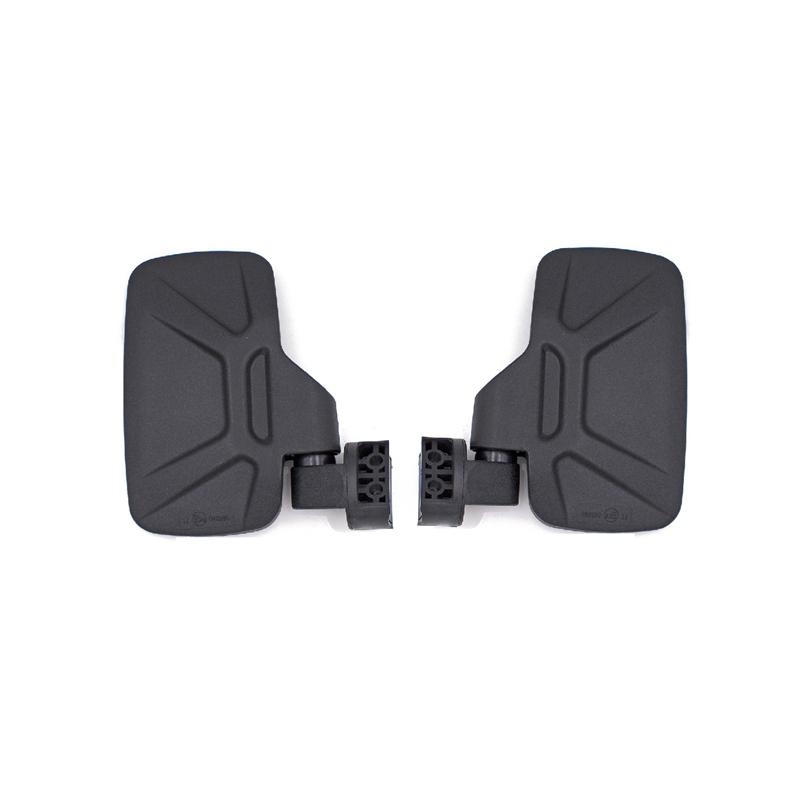 2Pcs UTV Rearview Side Mirrors with 1.75" 2" Clamp For Polaris RZR Ranger 800 900 1000