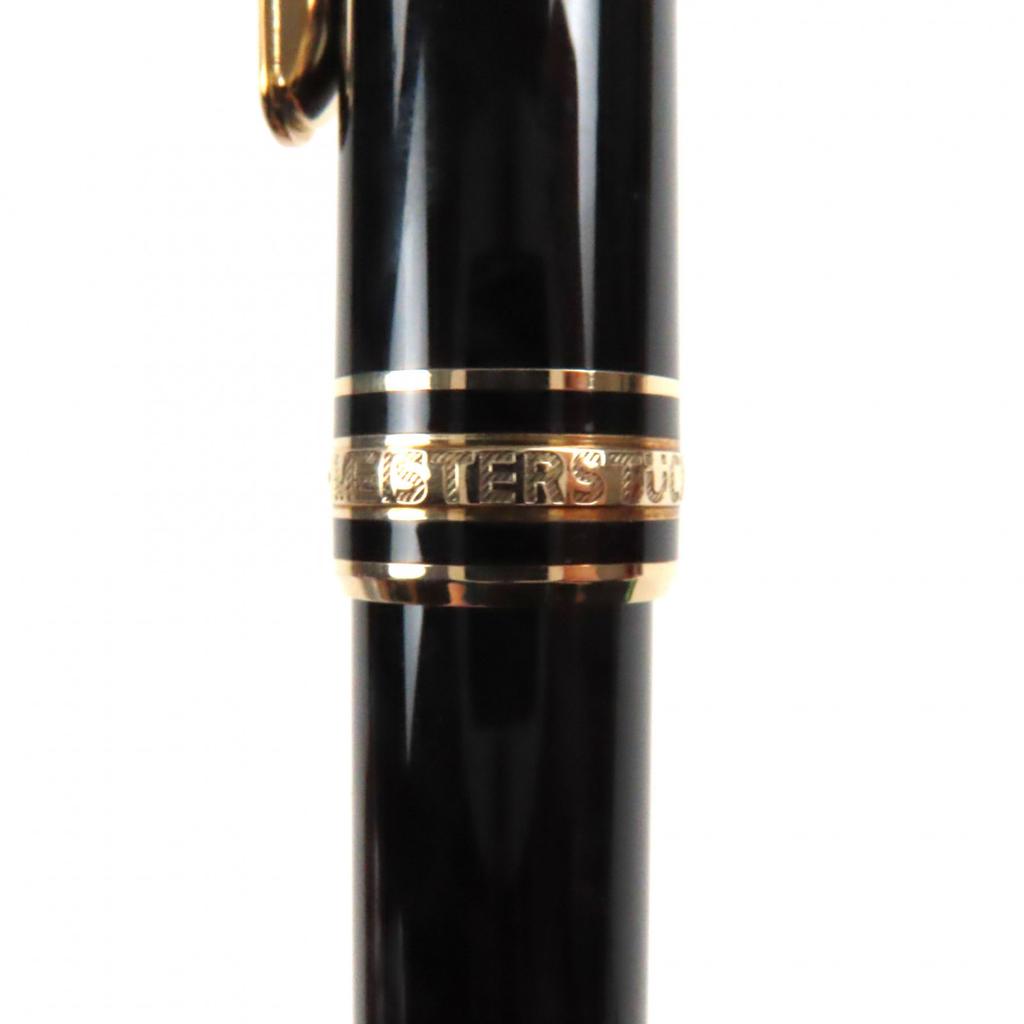 Excellent MONTBLANC Ballpoint Pen Meisterstck Classic Black Gold Mens Used