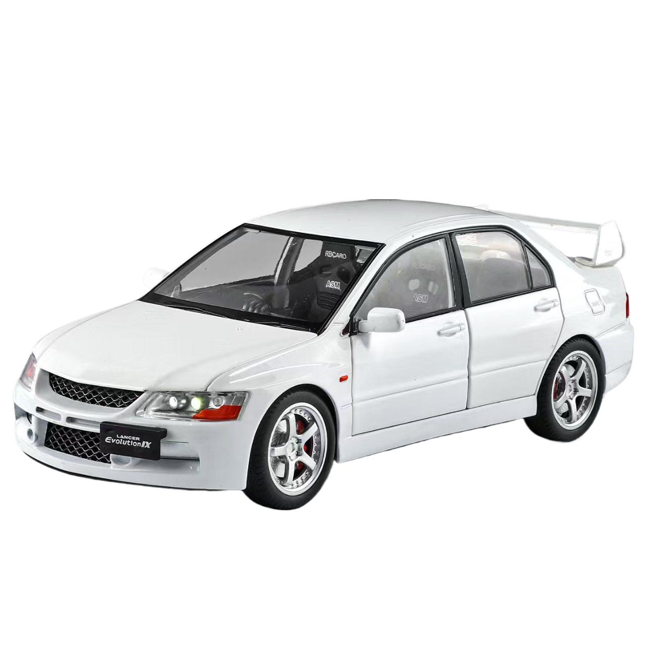 

1/24 Mitsubishis Lancer Evolution Alloy Sports Car Model Diecasts Metal Racing Vehicles Car Model Sound and Light Kids Toys Gift