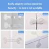 8pcs Transparent Safety Drawer Locks Easy Installation Durable Material Anti Opening and Pinch Protection for Refrigerators