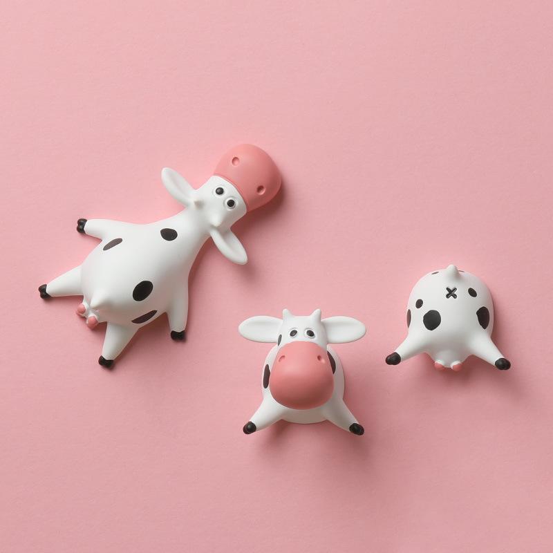 Cow Refrigerator Magnet Refrigerator Decoration Message Stickers Children's Toys Po Wall Mobile Phone Case Decoration