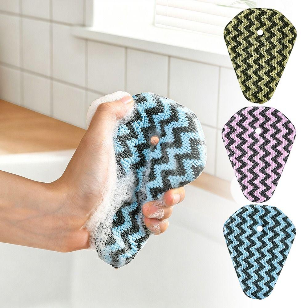 Water Drop Shape Dish Scrubber Sponge Non Scratch Cleaning Pad Kitchen Accessories