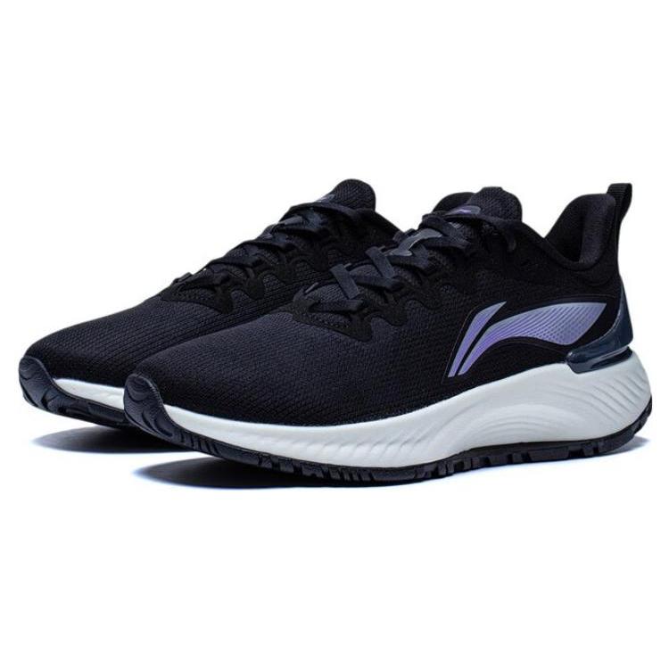 New LiNing YueYing Element Durable Breathable Low Top Running Shoes Women's Black ARHT006-1