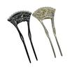Elegant Pearl Hair Stick Kanzashi for Yukata, Weddings, Kimono, and Formal Occasions - Black & Gold
