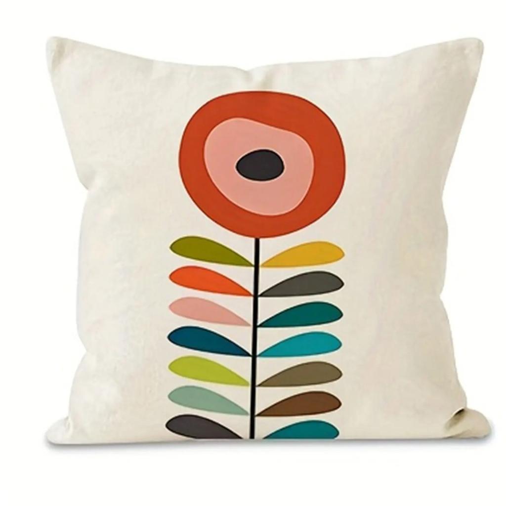 Heimdeko Lebhaftes Abstraktes Florales Muster Kissenbezug Geeignet Für Sofa Schlafzimmer Auto Kissenbezug