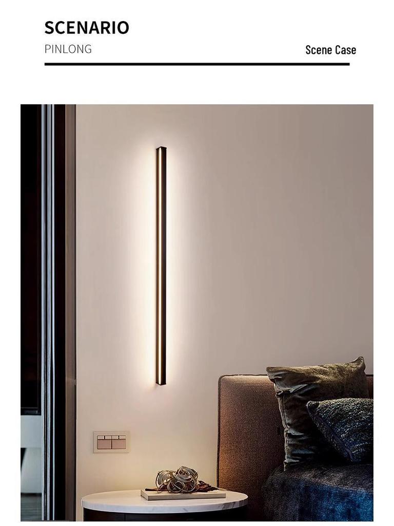 Minimalist Modern Strip Wall Light for Bedroom, Living Room, or Sofa Area