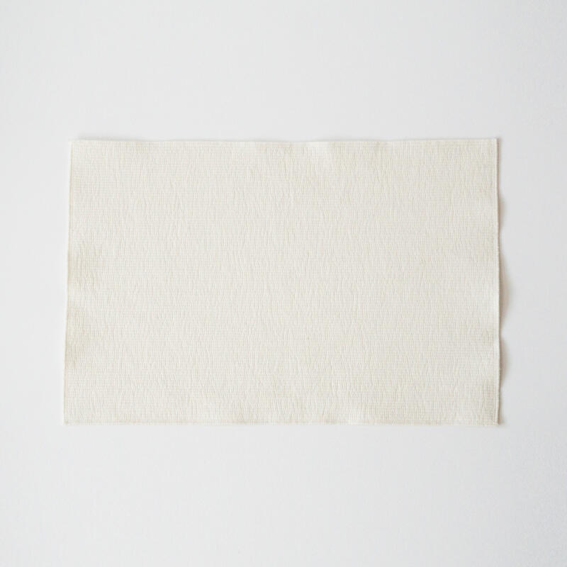 Cotton Quilted Overstitch Table Mat (Natural Ivory)