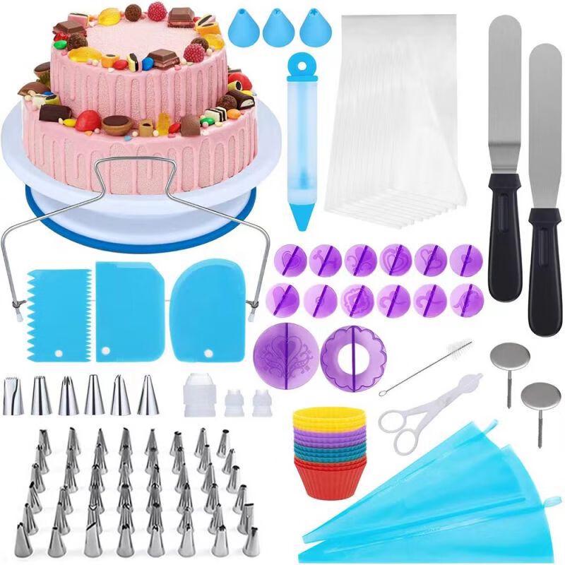 325-Piece Cake Decorating Set with Turntable
