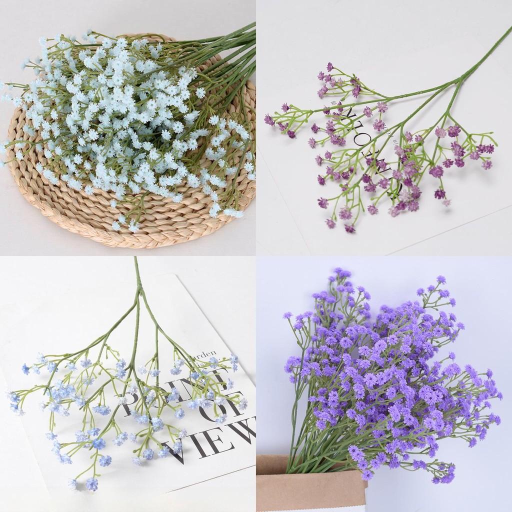 Fake Gypsophila Paniculata Decor With Shaping Technique In Soft Pvc For Event And Home Decoration