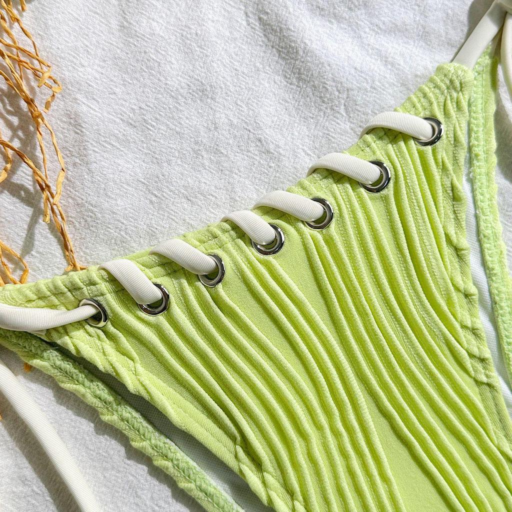 2025 European & American Sweet Personality Split Bikini Swimwear