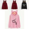 Streetwear Hoodie For Women With Letter Pattern And Cotton Blend For Casual Fall Fashion