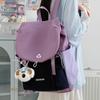 Lightweight backpack contrasting color large-capacity schoolbag female new middle and high school students leisure outdoor travel commuter backpack