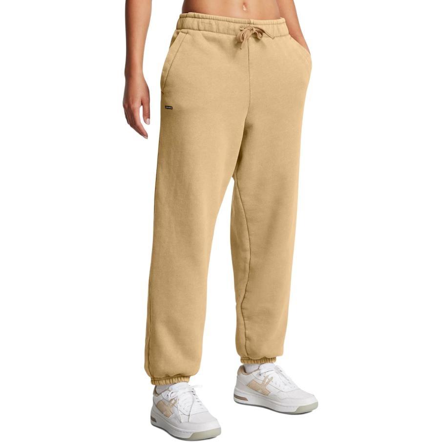 Under Armour Icon Comfortable Solid Color With Fleece Lining Casual Pants Women's Khaki 1386488-263