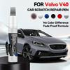 Für VOLVO V40 Autolack Reparaturstift Ausbesserungsstift Kratzerentferner DIY Auto Zubehör Braun 712 Blau 713 721 Bronze 708 Weiß 707