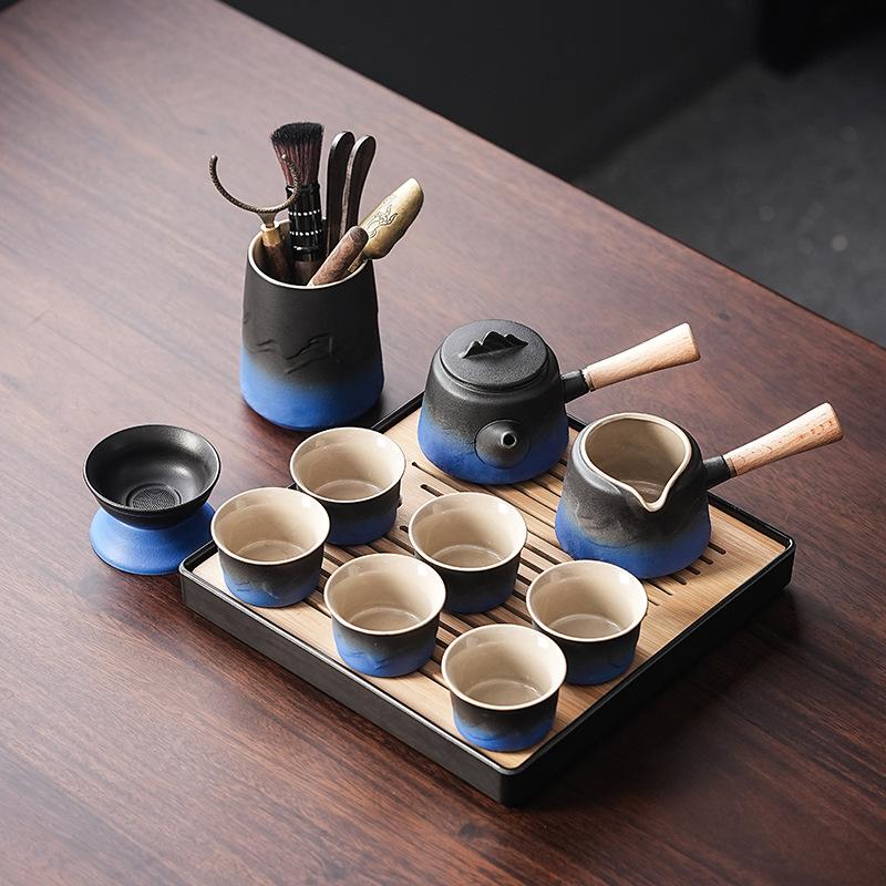 Tea set Portable Chinese travel tea set with gifts can be simple tea tray small set of gifts