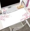 XXL Japanese Style Gaming Mouse Pad Pink Sakura Mousepads Black White Large Desk Mat Art Mousepas New Office Laptop Gamer Rugs