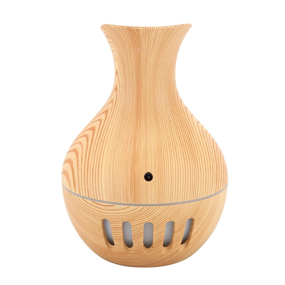 300ml USB Retro Aromatherapy Aroma Oil Diffuser Air Humidifier Mist Maker with Colorful Lights for Home Car