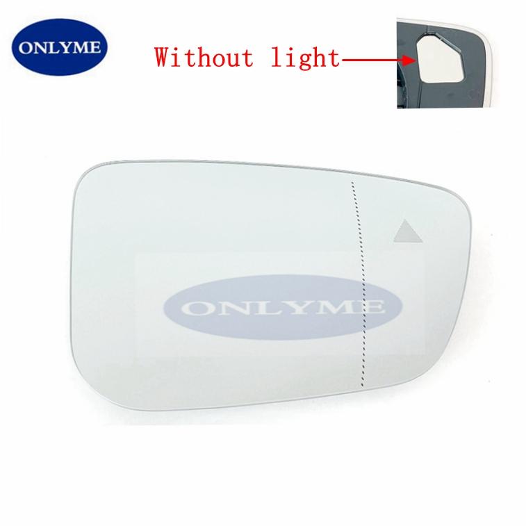 Car Wide Angle Heated Mirror Glass With Blind Spot Warning for BMW Series 3 G20 G21 / 5 G30 G31 / 6 G32 / 7 G11 G12 2015 -