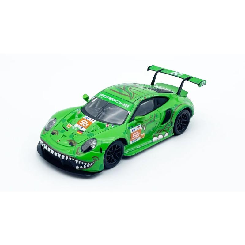 JEQU7 Spark 1:64 Porsche 911 RSR AO Racing 2023 Le Mans 56 Rexy Roxy Diecast Modellauto