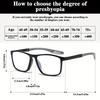 4pcs Comfortable Style Color Changing Reading Glasses Combination Pochromic  Men and Women'S Universal Style Color Changing