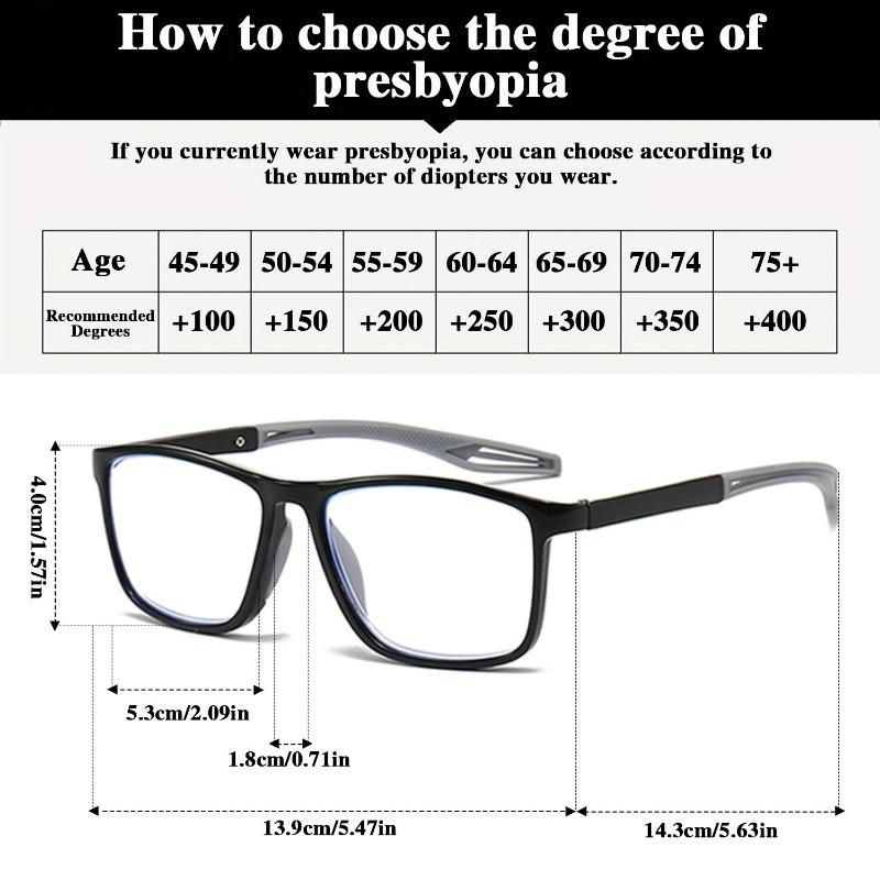 4pcs Comfortable Style Color Changing Reading Glasses Combination Pochromic  Men and Women'S Universal Style Color Changing