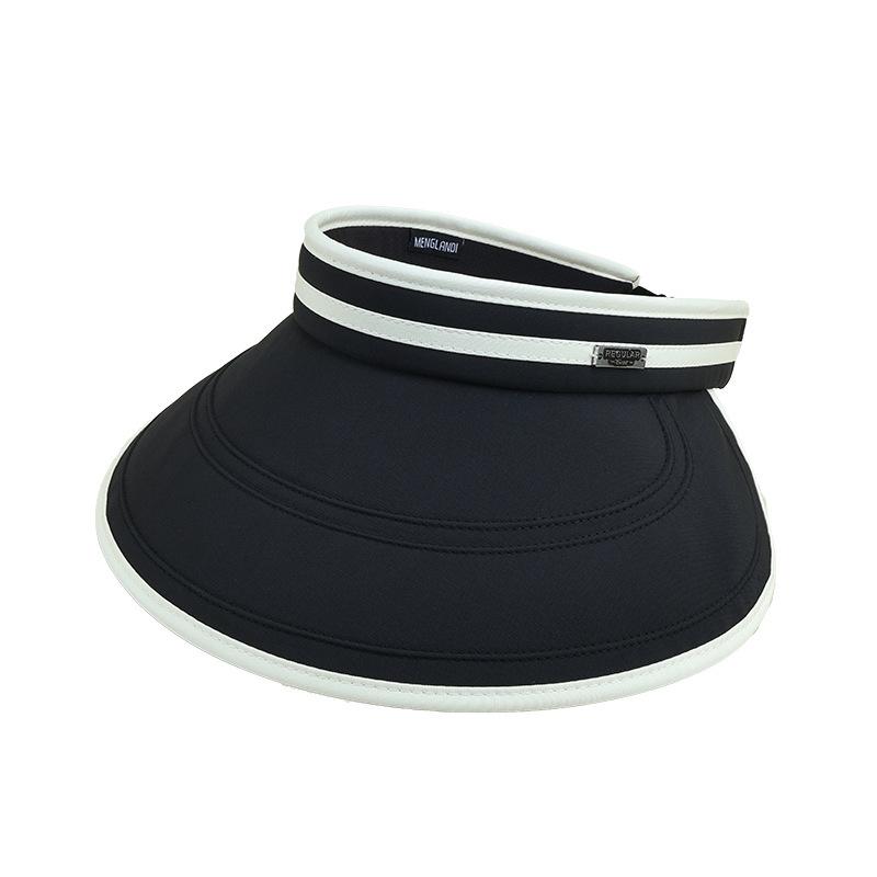 

Summer Face-Covering Casual Visor Hat Women, Suitable Cycling And Outdoor Running, With A Large Brim 56-60cm чорний