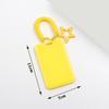 Colorful Kpop Photocard Holder Retractable Plastic Photo Display Holder Spring Lanyard with Star Keychain