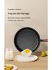 Multifunctional Maifan Stone Non-stick Flat Bottom Frying Pan for Household and Stovetop Use