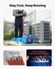 Portable Refrigerant Recovery Machine, 3/4 HP 220V 50Hz Single Cylinder AC Recovery Machine for Liquid Vapor Refrigerant, 1450 RPM Recycling Unit HVAC