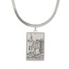 Tarot Cards Necklace for Women Stainless Steel Snake Chain Suit of Swords Traditional Tarot Art Minor Arcana Amulet Jewelry