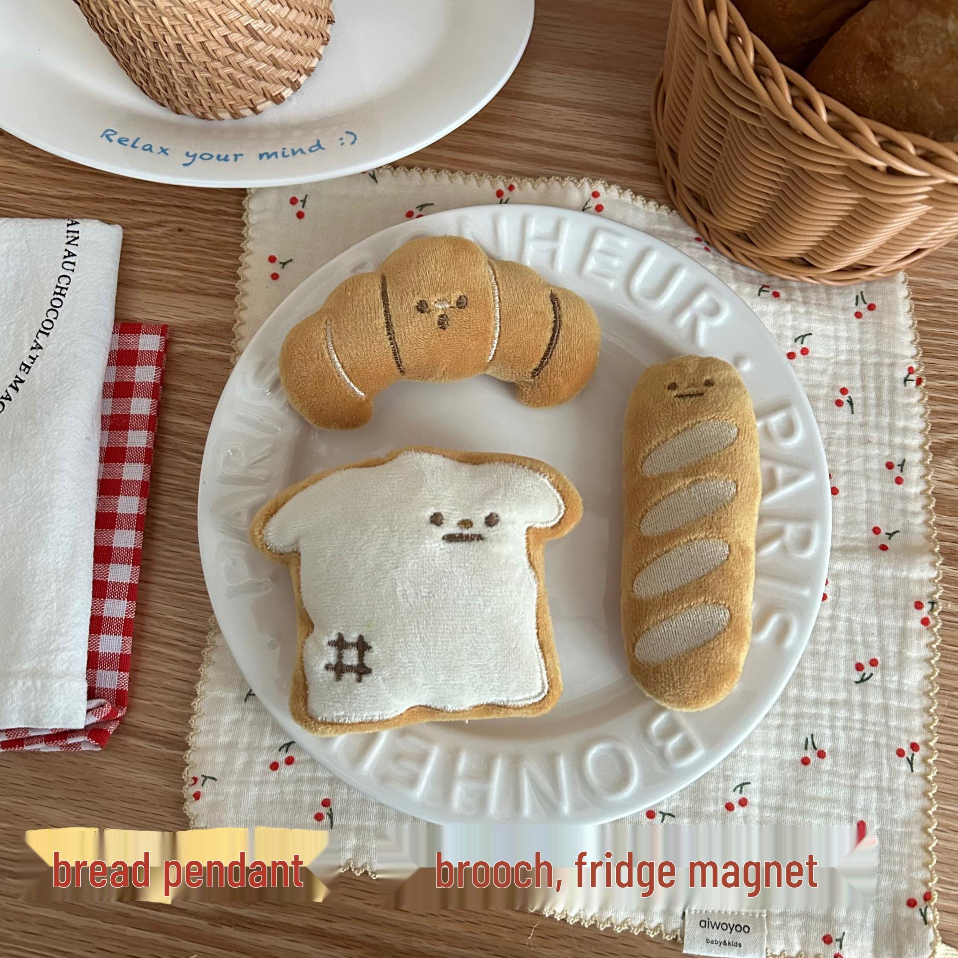 

Cartoon Heart Doll Plush Brooch Keychain & Magnet Pendant