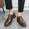 Neue Britische Mode Spitz Schnürschuhe Schwarz Braun Kleider Brogues Schuhe Für Herren Designer Hochzeit Oxfords Sapatos Tenis Masculino