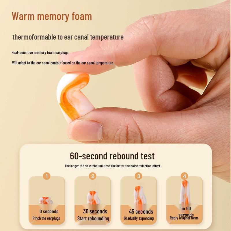 Memory Foam Noise-Cancelling Earplugs: Travel, Sleep, Business, and Dorm-Friendly
