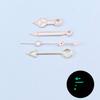 GMT NH34 Watch Hands Rose Gold 4Pins Fit NH34A Movement Blue Green Luminous Pointers Gmt-Needles Mod for Seiko Mod Parts