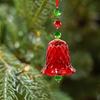 Exquisite Crystal Wind Chime Transparent Bell Glass Pendant Christmas Tree Decorations  Backyard