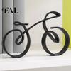 Abstrakte Fahrradskulptur 3D-gedrucktes Ornament, Schreibtisch-Fahrradskulptur, Kreative Kunstfigur, Modern-minimalistische Fahrrad-Dekoration für Zuhause und Büro