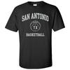 San Antonio Classic Basketball Arch Basic Cotton T-Shirt