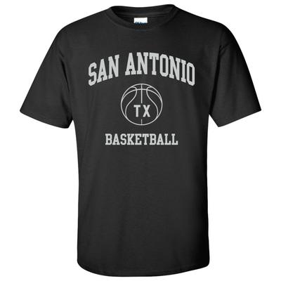 San Antonio Classic Basketball Bogen Basic Baumwoll-T-Shirt