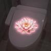 Bathroom Luminous Lotus Toilet Seat Cover Sticker Wall Decal Self-Adhesive Pvc Waterproof Home Decor