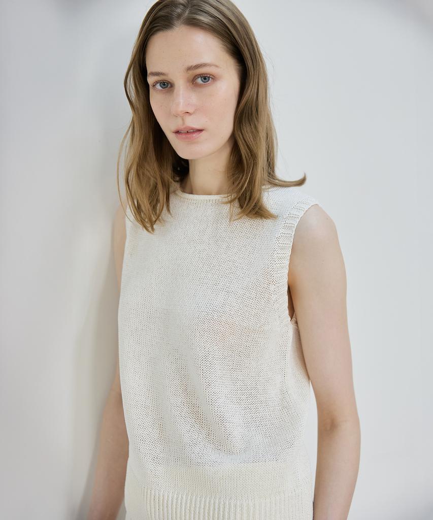 Nutopeu Weave Sleeveless Knit_Ivory
